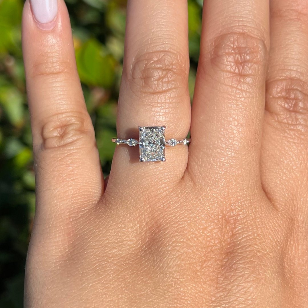 Radiant Cut Bridal Ring