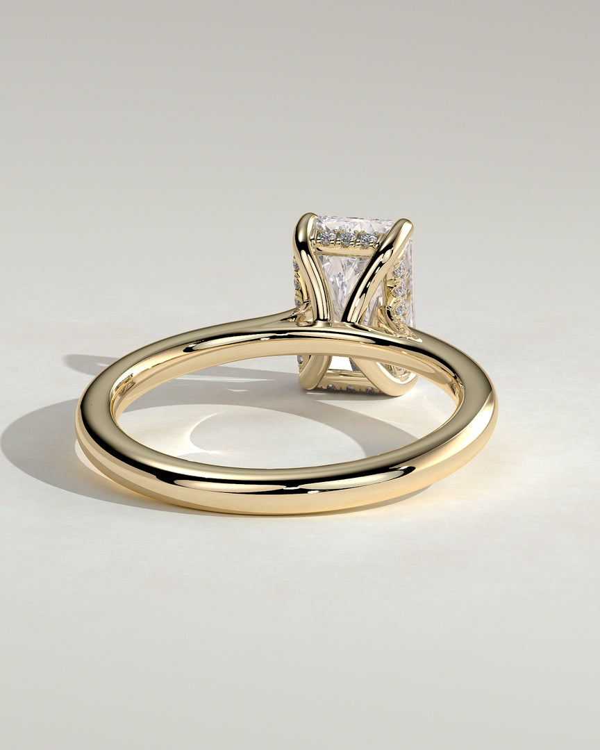 2 CT Radiant Cut Solitaire Engagement Ring - Moissanite Diamond