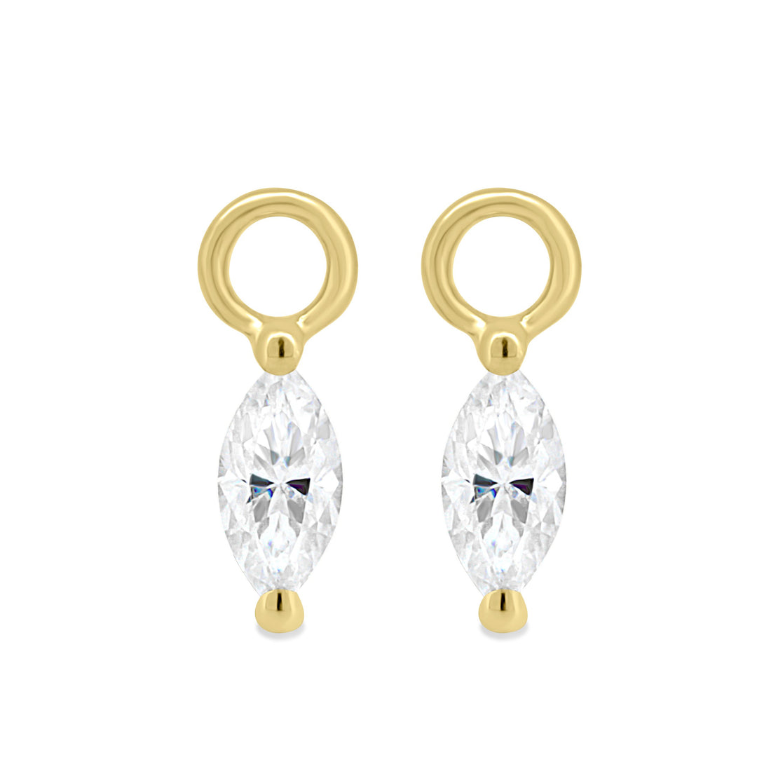 1 CT Marquise Cut Moissanite Diamond Earrings Charm