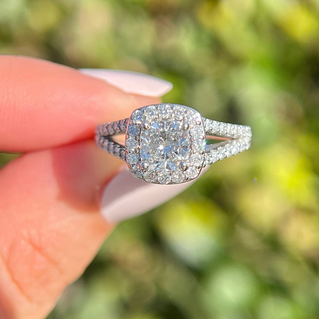 Split Shank Proposal Ring