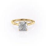 Cushion Cut Moissanite Ring