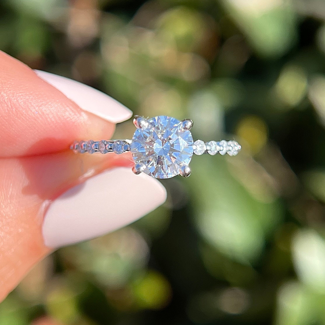 Round Pave Proposal Ring