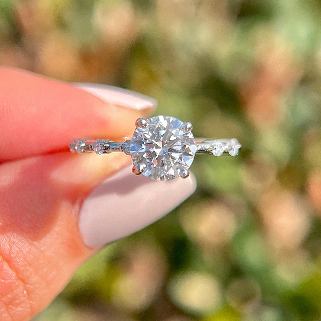 Round Pave Proposal Ring