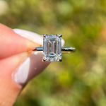 1 CT emerald engagement ring