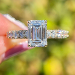 1 CT emerald engagement ring