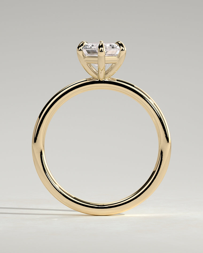 2 CT Elongated Hexagon Cut Six Prong Solitaire Engagement Ring - Moissanite Diamond