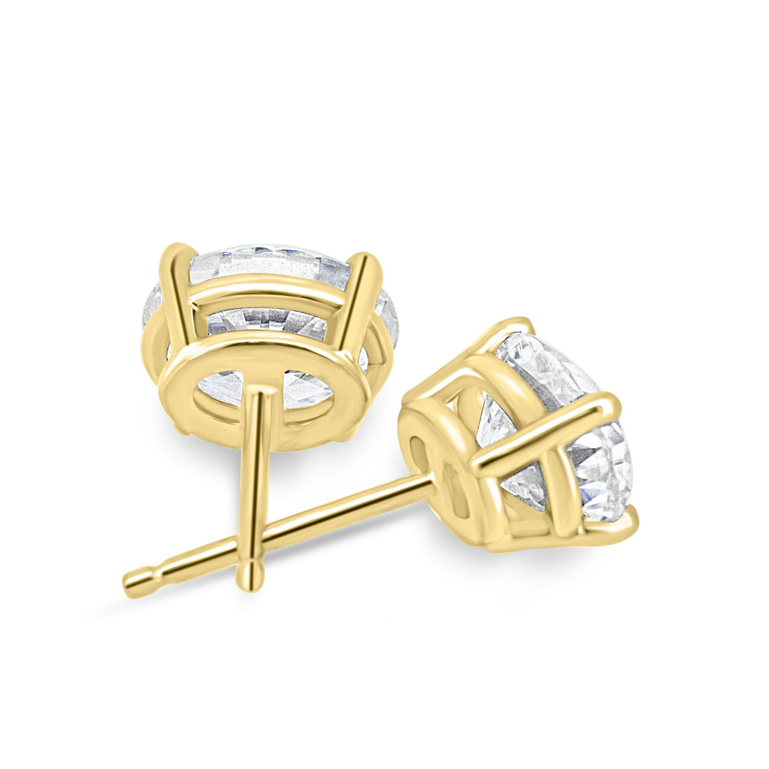 1 CT Oval Cut Moissanite Diamond Stud Earrings