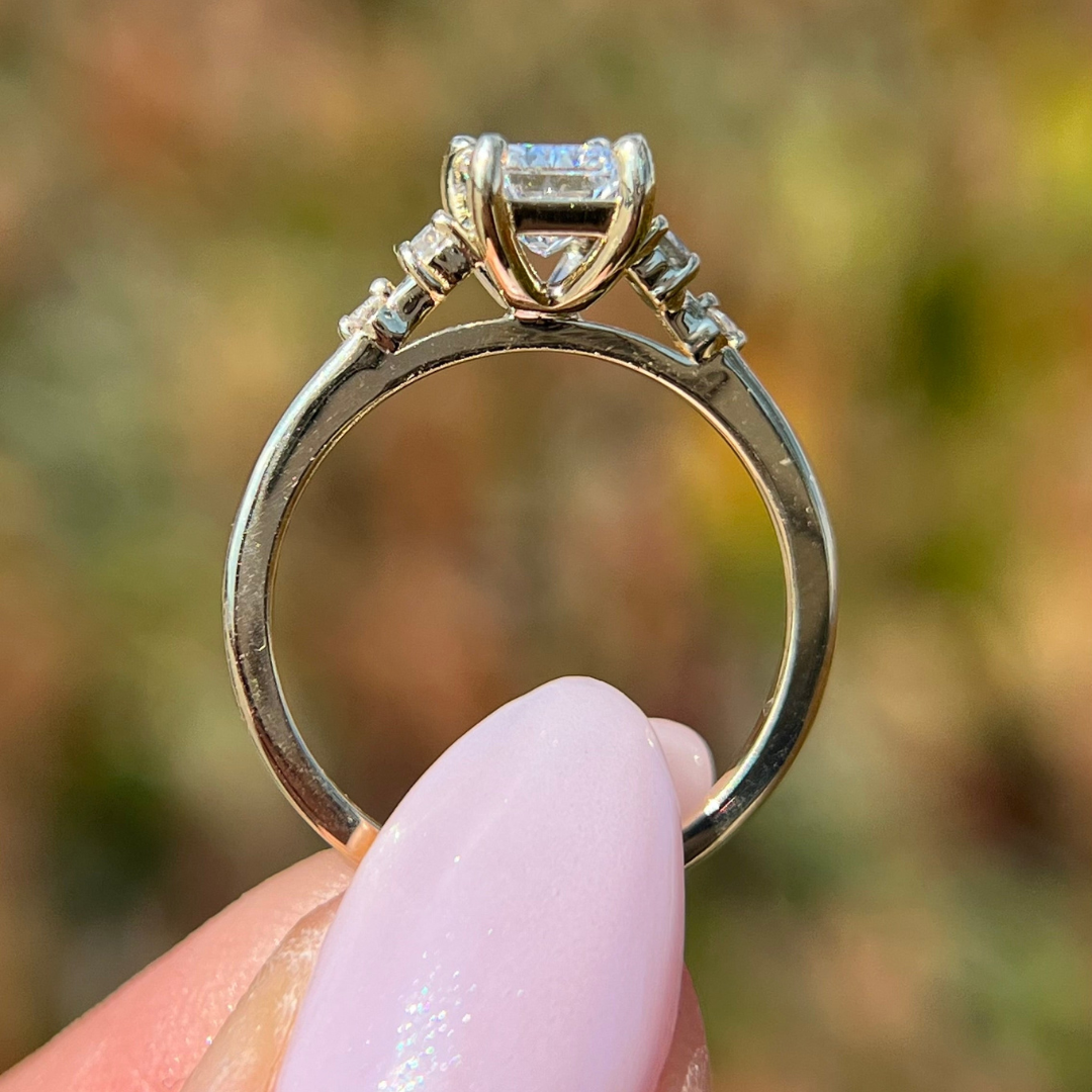 2 CT Radiant Cut Four Stone Engagement Ring - Lab Grown Diamond