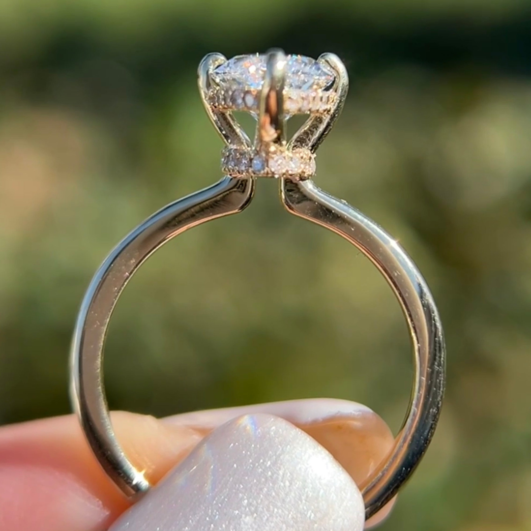 3 CT Marquise Cut Solitaire Engagement Ring - Moissanite Diamond