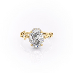 Oval Halo Engagement Ring