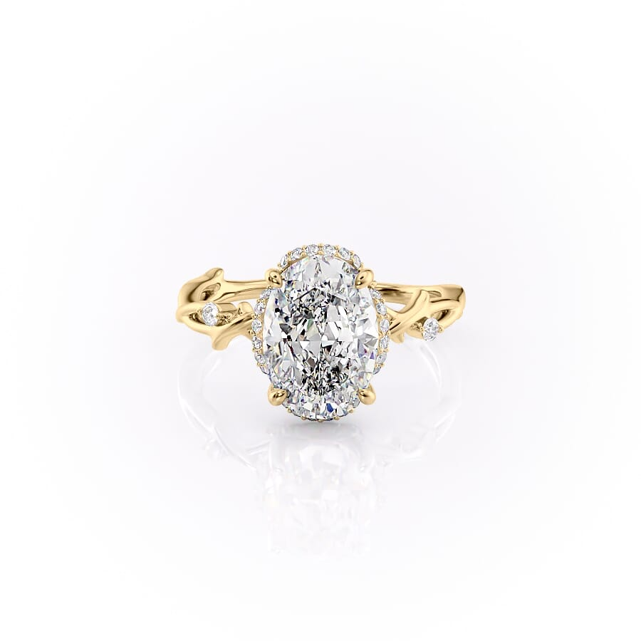 Oval Halo Engagement Ring