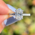 2 Carat Oval Moissanite Ring