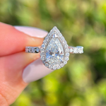 Pear Halo Proposal Ring