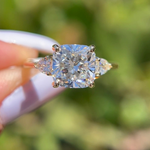 2 CT cushion engagement ring