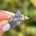 2 CT marquise engagement ring