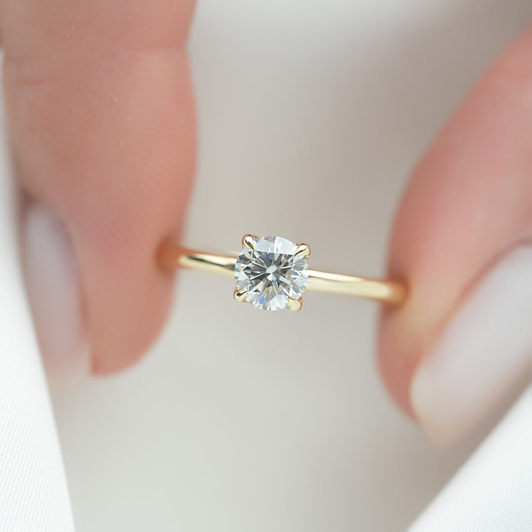 2 CT Round Brilliant Cut Solitaire Engagement Ring - Lab Grown Diamond