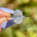3 CT oval engagement ring