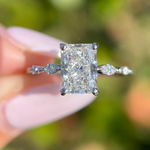 4 Carat Radiant Moissanite Ring