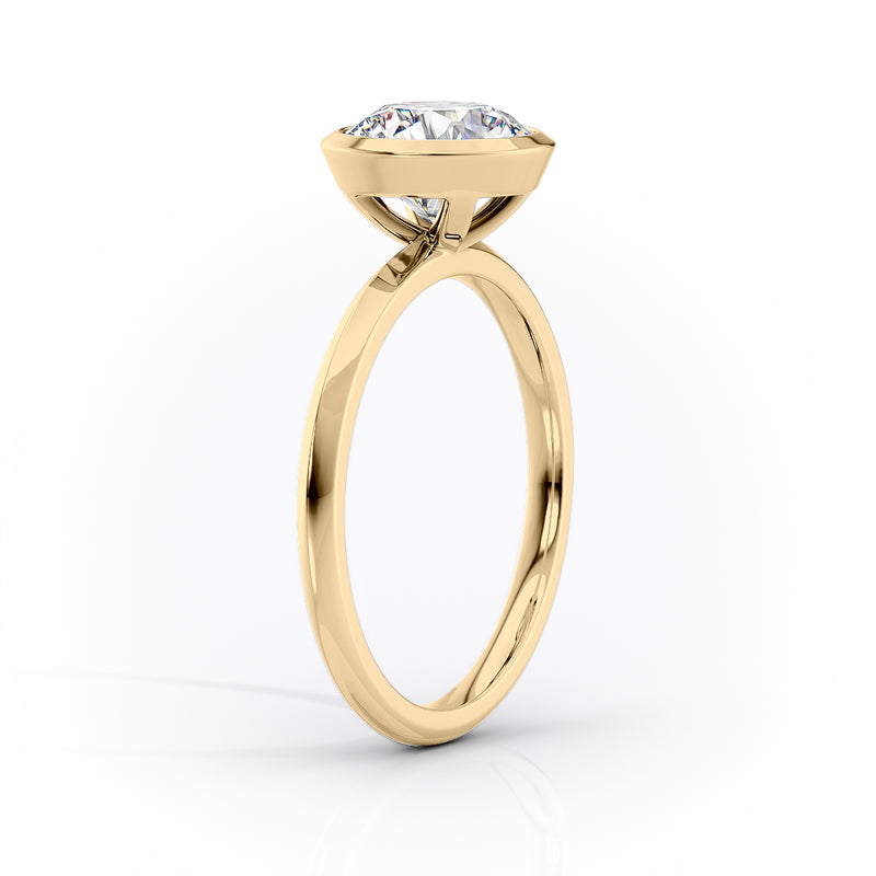 2 CT Asscher Cut Halo Engagement Ring - Moissanite Diamond