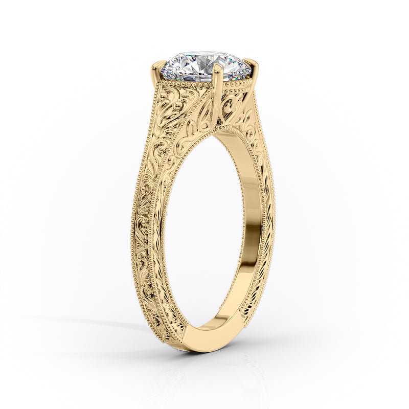 2 CT Marquise Cut Vintage Engagement Ring - Moissanite Diamond
