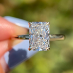 5 CT radiant engagement ring