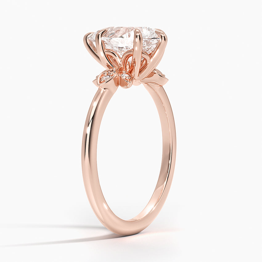 2 CT Pear Cut Moissanite Diamond Cluster Engagement Ring