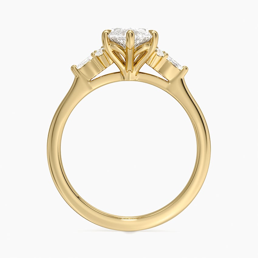 2 CT Marquise Cut Moissanite Diamond Cluster Engagement Ring