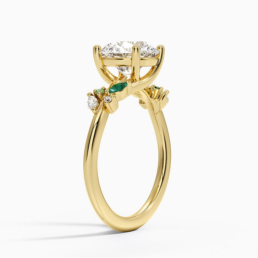 2 CT Oval Cut Moissanite Diamond Twig Engagement Ring