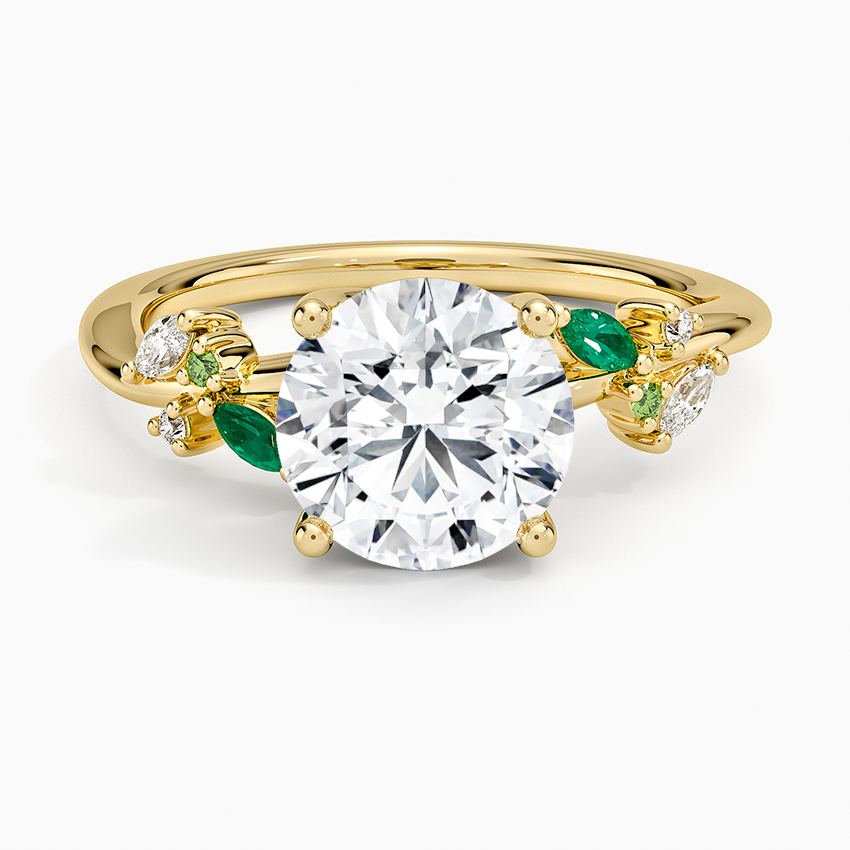 2 CT Oval Cut Moissanite Diamond Twig Engagement Ring