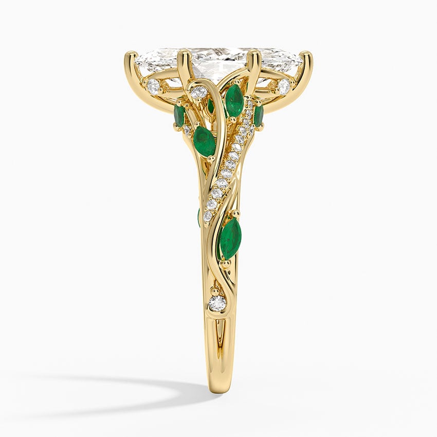 2 CT Marquise Cut Moissanite Diamond Vine Inspired Engagement Ring