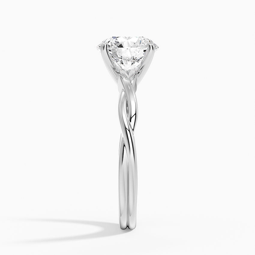 2 CT Round Cut Moissanite Diamond Infinity Engagement Ring