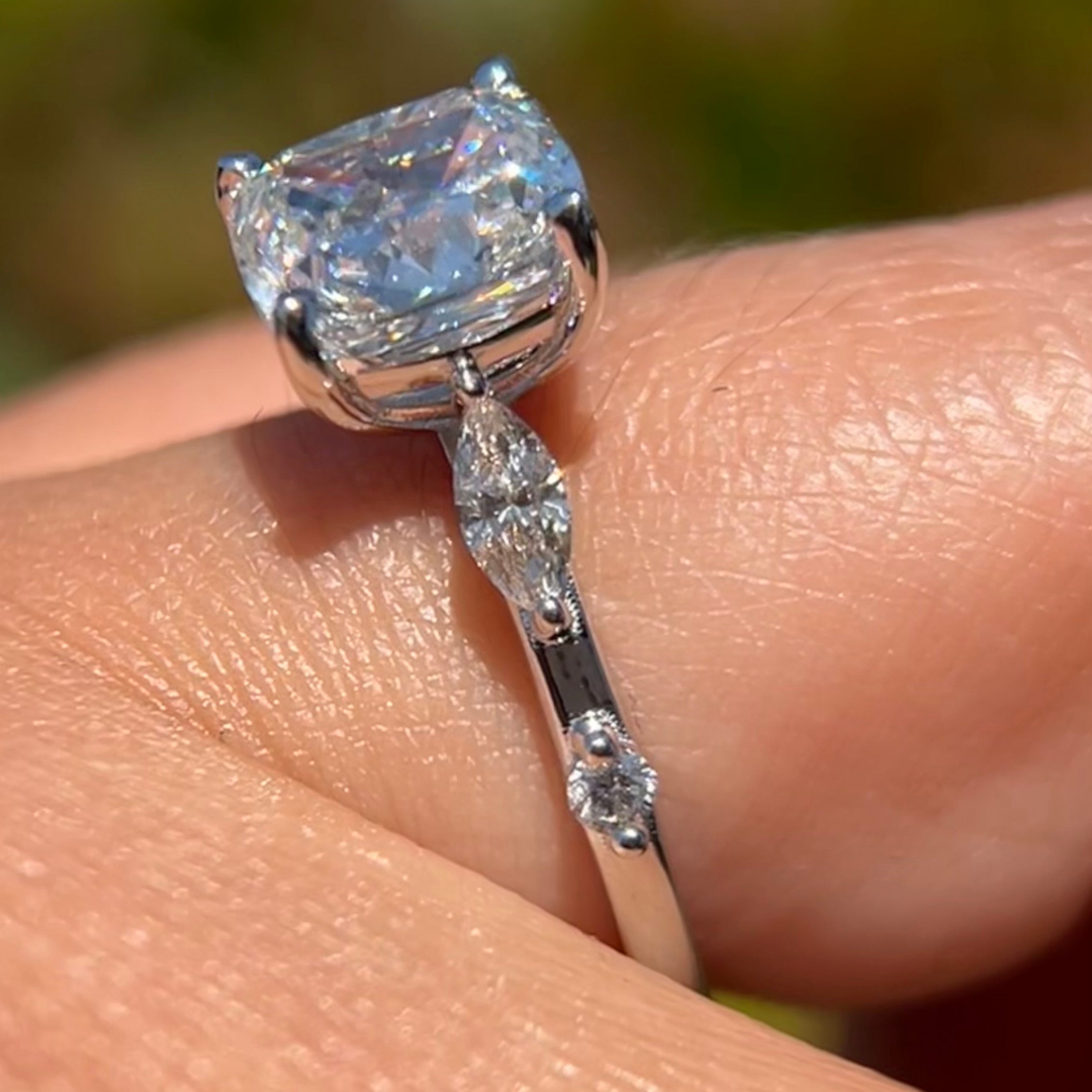 Moissanite Diamond Ring