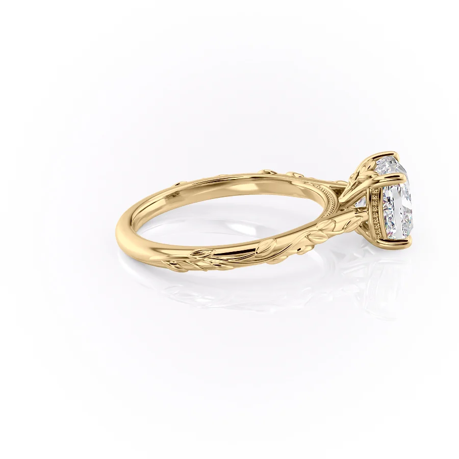 Cushion Cut Filigree Ring