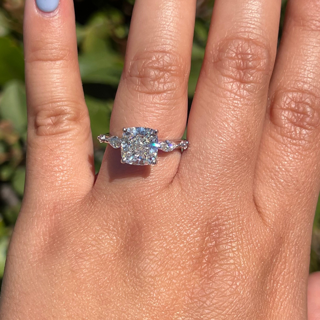 Cushion Cut Bridal Ring