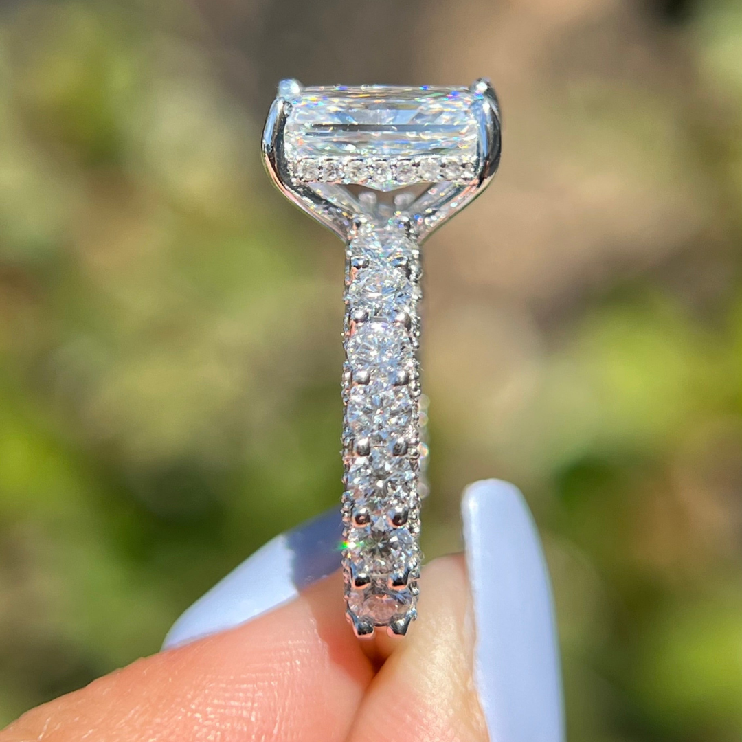 Radiant Cut Diamond Alternative Ring