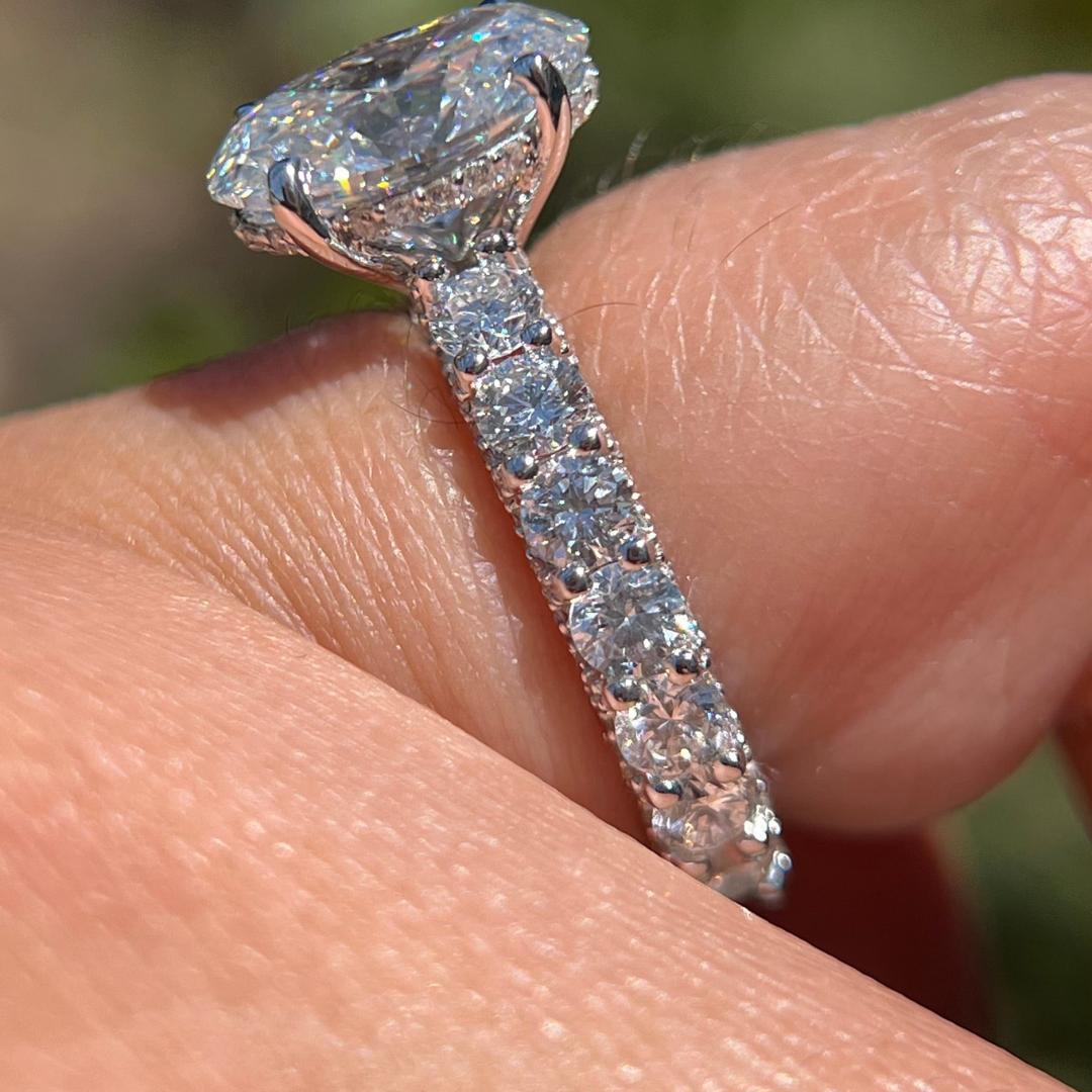 Oval Pave Ring