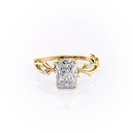 1 CT Radiant Moissanite Engagement Ring