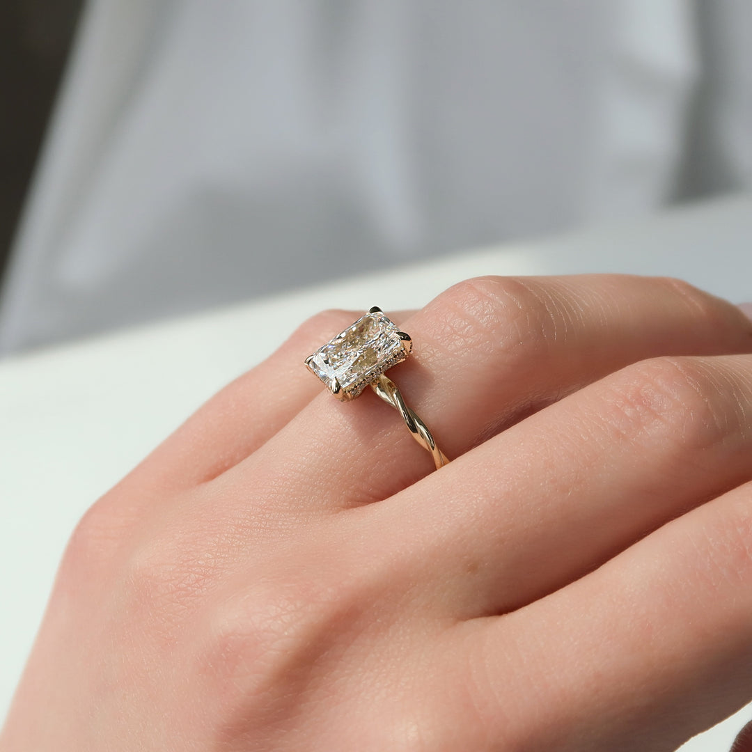Radiant Cut Fine Ring