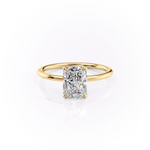 1 CT Radiant Moissanite Ring