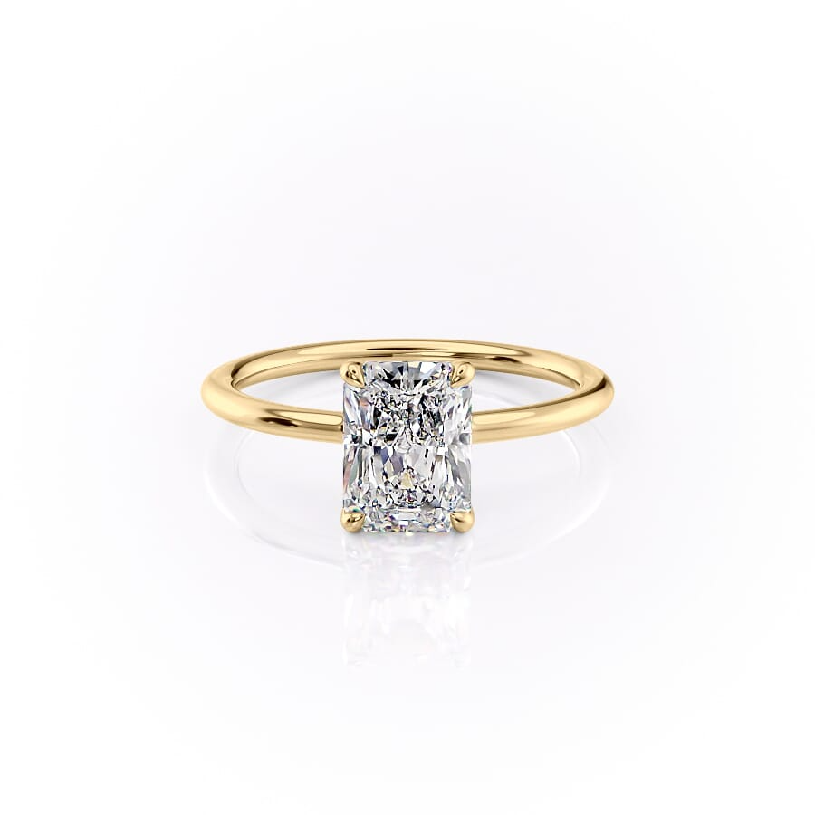 1 CT Radiant Moissanite Ring