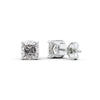 1 CT Cushion Cut Moissanite Diamond Basket Stud Earrings