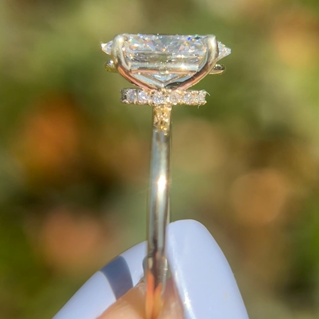 modern bridal ring