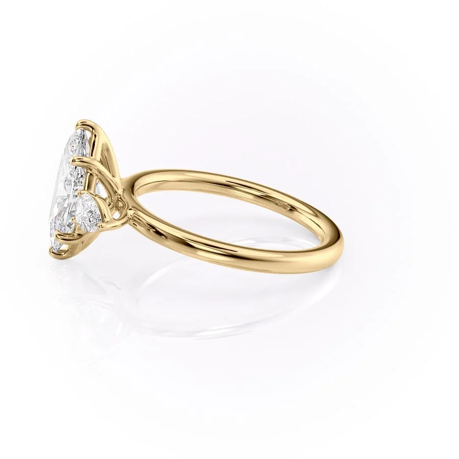 2 CT Marquise Cut Three Stone Engagement Ring - Moissanite Diamond