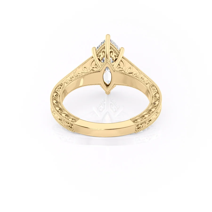 2 CT Marquise Cut Vintage Engagement Ring - Moissanite Diamond
