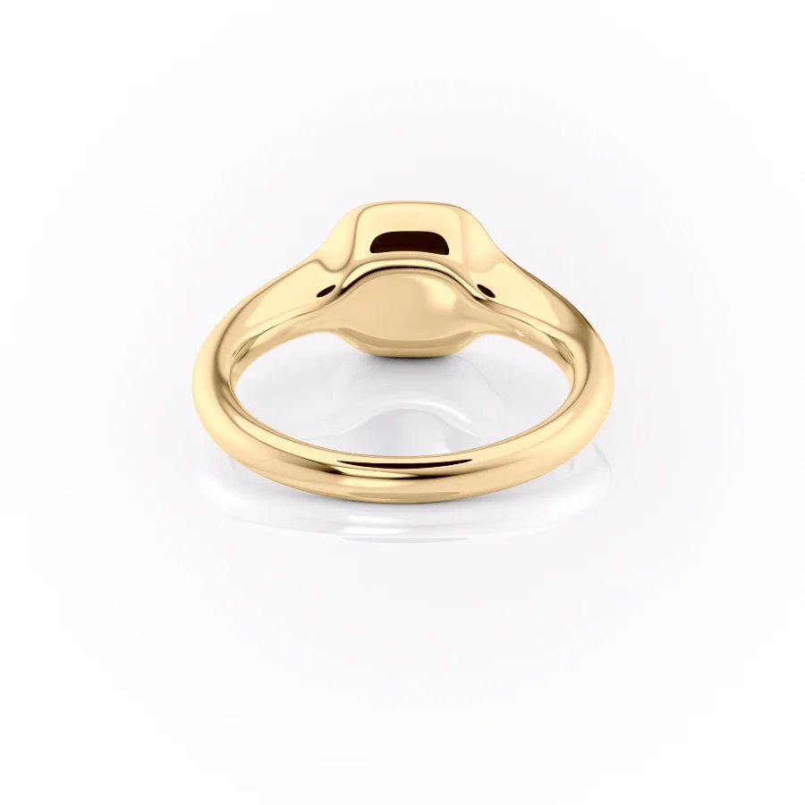 2 CT Asscher Cut Halo Signet Engagement Ring - Moissanite Diamond
