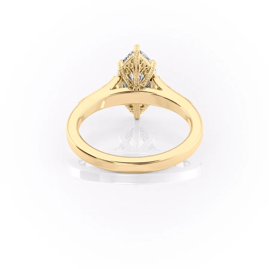 2 CT Marquise Cut Vintage Engagement Ring - Moissanite Diamond