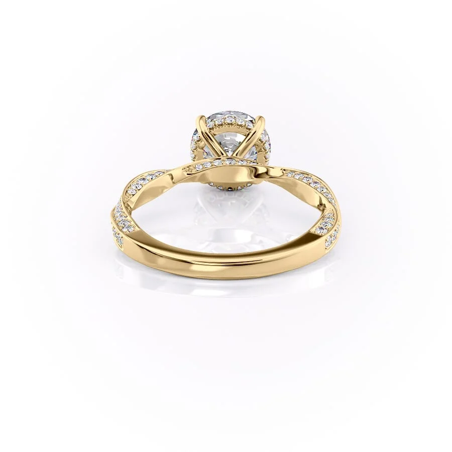 2 CT Round Cut Infinity Engagement Ring - Moissanite Diamond