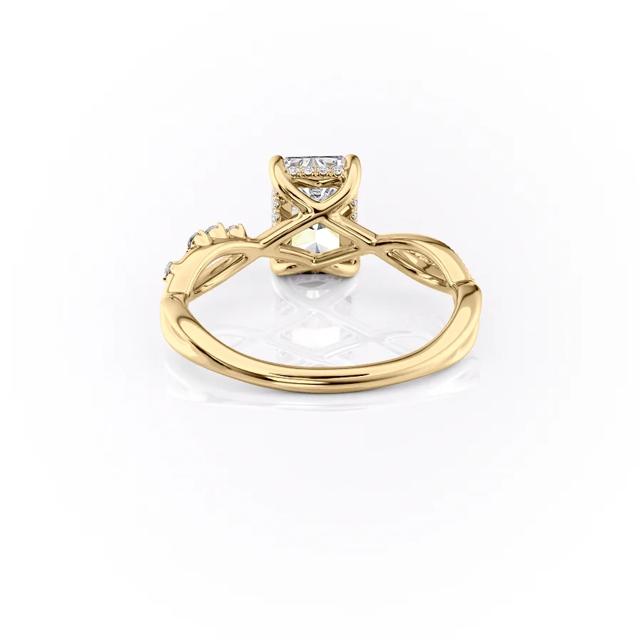 2 CT Radiant Cut Infinity Engagement Ring - Moissanite Diamond