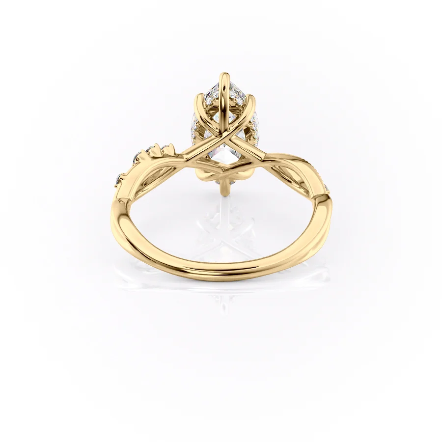 2 CT Marquise Cut Infinity Engagement Ring - Moissanite Diamond