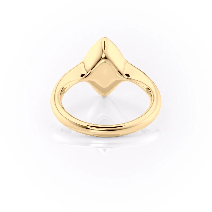 2 CT Marquise Cut Signet Engagement Ring - Moissanite Diamond
